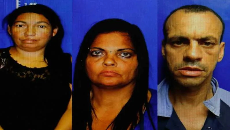 Mônica, Samuel e Roseneia foram presos ao tentarem furtar uma loja de vestuário em Alcântara