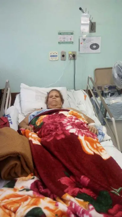 Sônia foi submetida à intervenção médica e está internada no Hospital Estadual Alberto Torres
