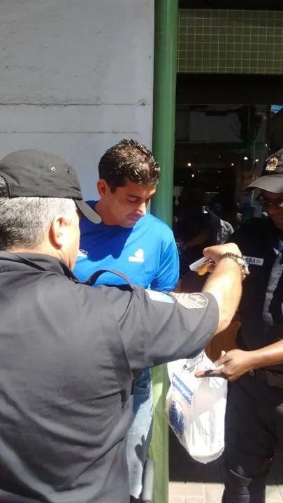 Felipe tentou fugir mais foi alcançado por policiais militares