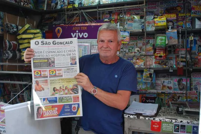 Jornaleiro Luis Carlos Tavares, de 53 anos