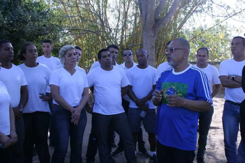 Durante a visitação, os guardas conheceram todo o rico material encontrado naquela unidade