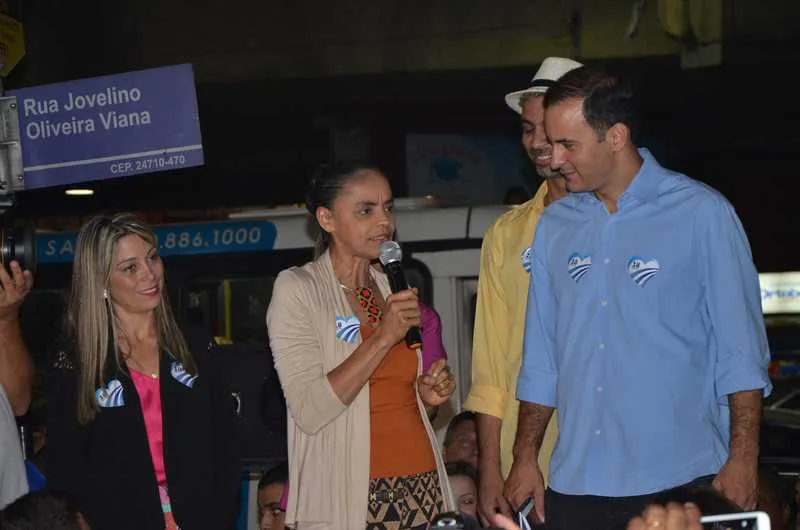 Marina Silva participou de comício com Diego em Alcântara 