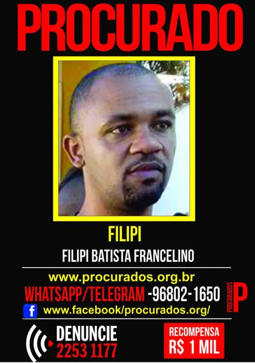O vigilante Filipi Batista Francelino é acusado como o autor da morte da médica ginecologista