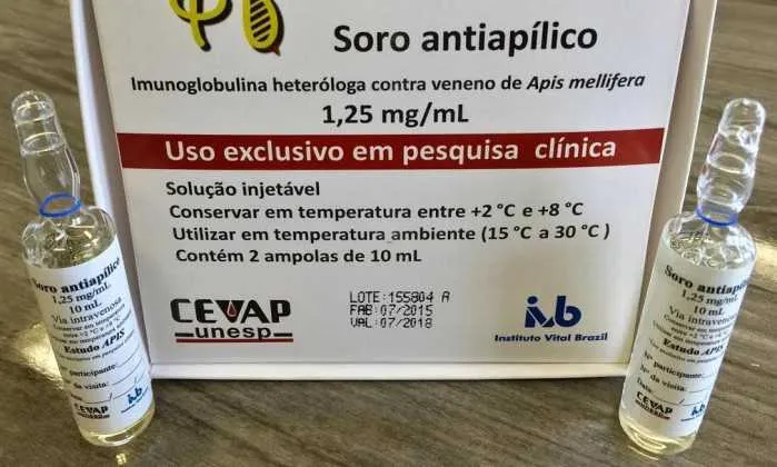  O soro está sendo testado em duas cidades e só deve ser liberado para produção em dois anos