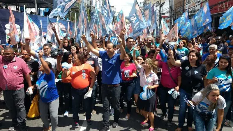  Diego São Paio seguiu com a vice, Feranda Temperini, e sua militância para o Centro da cidade

