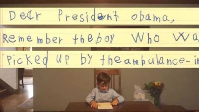 Imagem ilustrativa da imagem Garoto americano de 6 anos oferece acolher menino sírio em carta a Obama