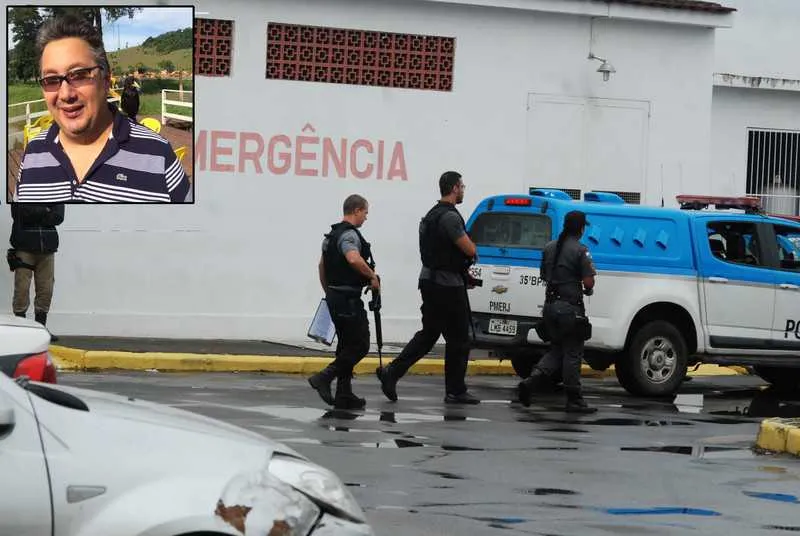 Houve grande movimentação de policiais, amigos e parentes do capitão Guimarães no Hospital Leal Júnior, onde a vítima chegou sem vida
