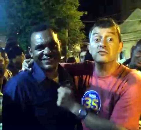 Sadinoel Souza, à direita, será prefeito pela primeira vez 
