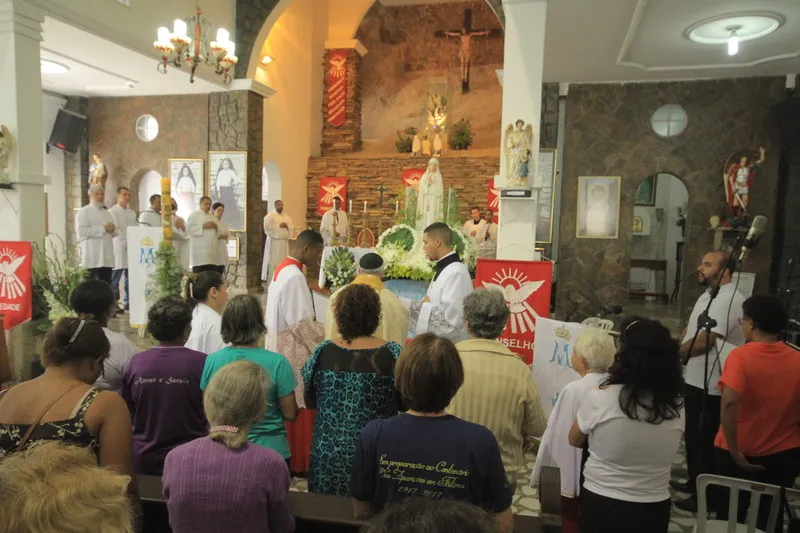  Missas ficaram lotadas na igreja que leva o nome da santa