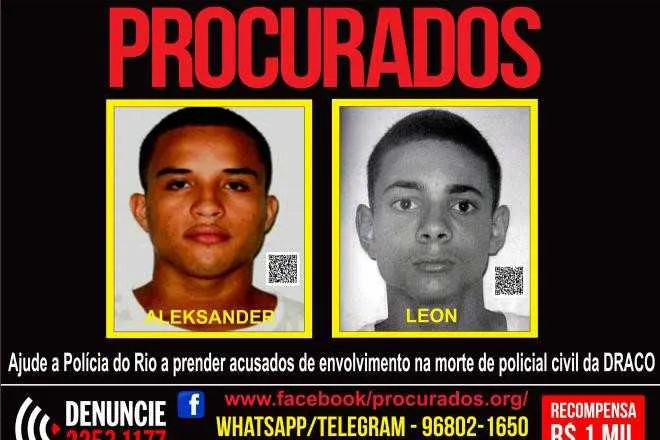 Imagem ilustrativa da imagem Portal dos Procurados oferece recompensa dos acusados de envolvimento na morte de policial da Draco