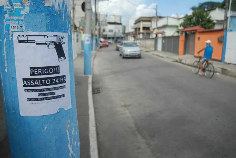 Os dados do ISP revelam um aumento de 120% nos casos de roubo a pedestres na área da 72ªDP