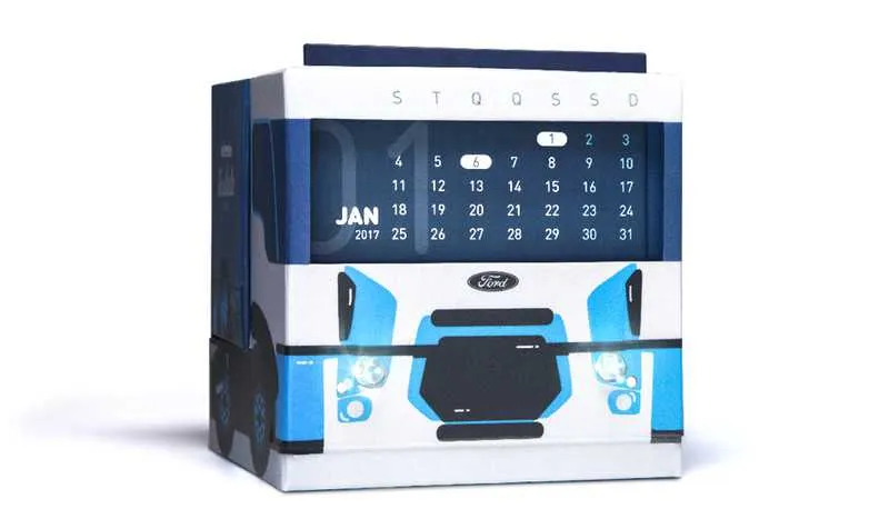 O calendário foi criado para os proprietários e motoristas de todos os caminhões das linhas Cargo e Série F, a partir do modelo 2012