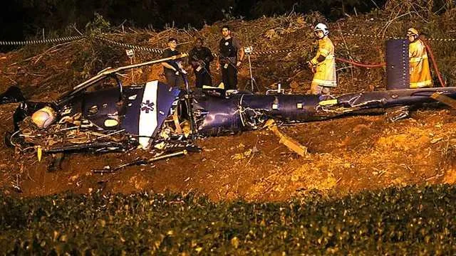 Imagem ilustrativa da imagem Rio: perícia preliminar não encontra marcas de disparos em helicóptero que caiu