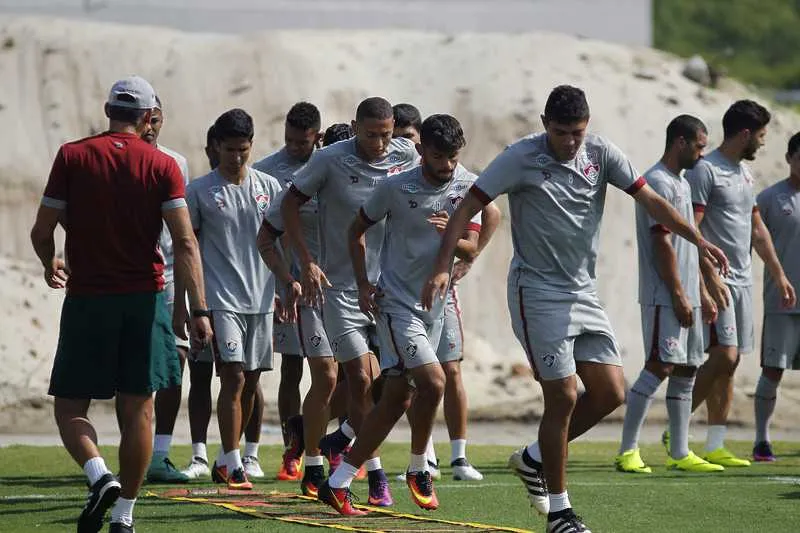 Os atletas do Tricolor realizaram ontem uma atividade, sob o comando do preparador físico do clube