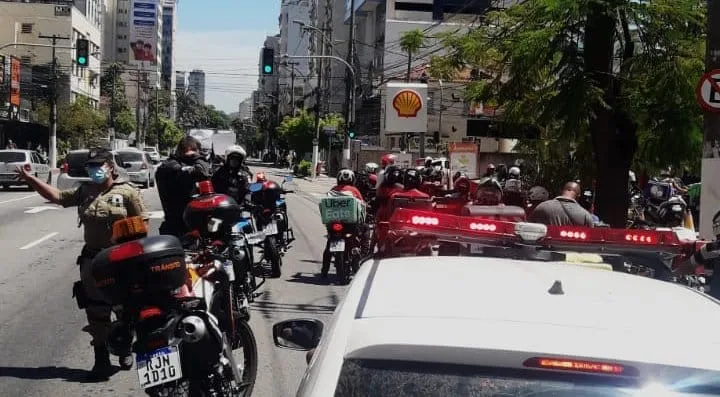 Manifestação dos motoboys contra a alta do combustível