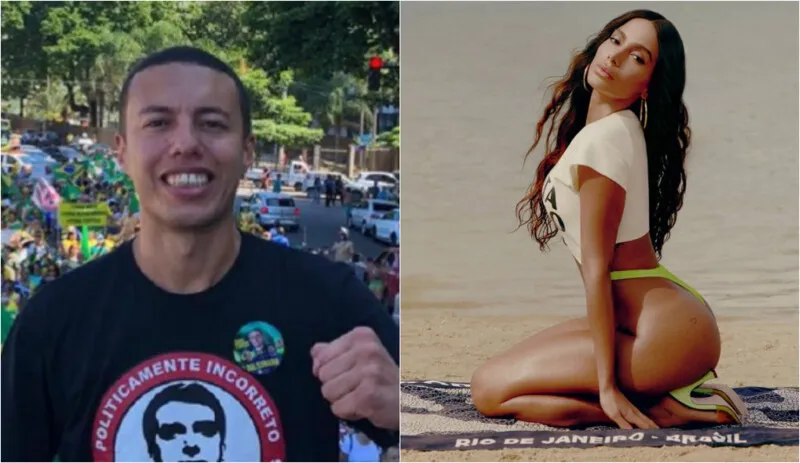 Parlamentar mencionou a cantora em rede social e recebeu resposta