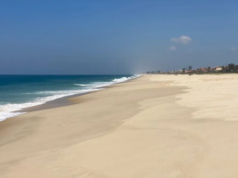 Praia ficou vazia 