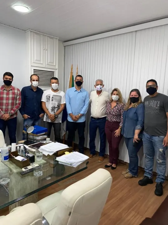 Grupo se reuniu com o prefeito Capitão Nelson nesta quarta-feira (21)