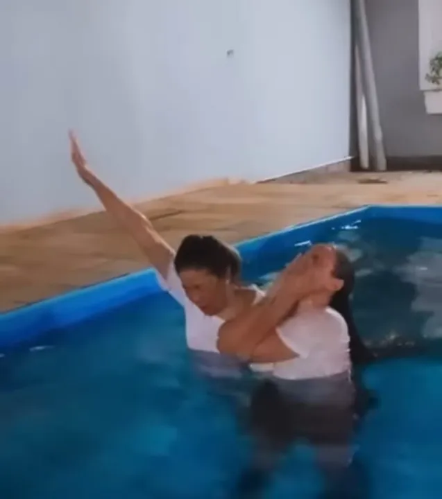 Carol Dias compartilhou o momento no seu perfil 