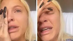 Luísa apareceu em prantos nos stories do Instagram