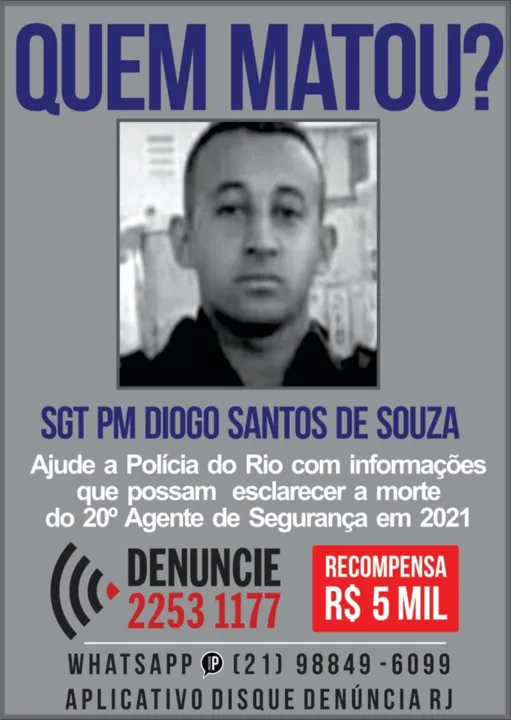 Imagem ilustrativa da imagem Portal dos Procurados: Informações sobre os envolvidos no assassinato do Sargento PM