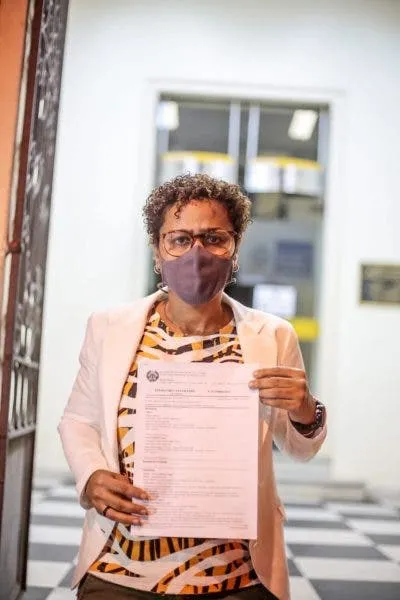 Vereadora Verônica Lima fez o registro do caso na delegacia