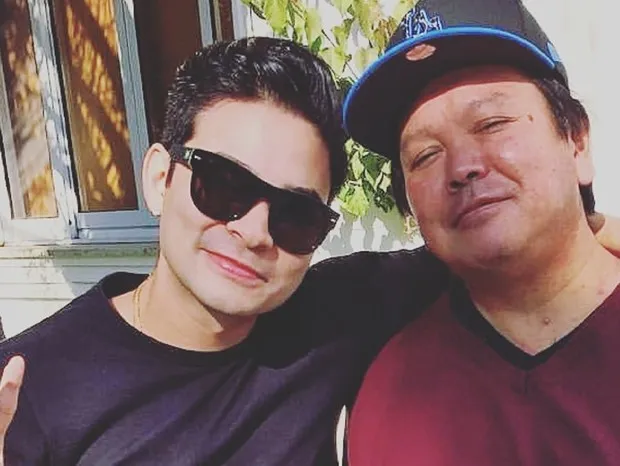 Yudi Tamashiro e seu pai, Nelson Tamashiro