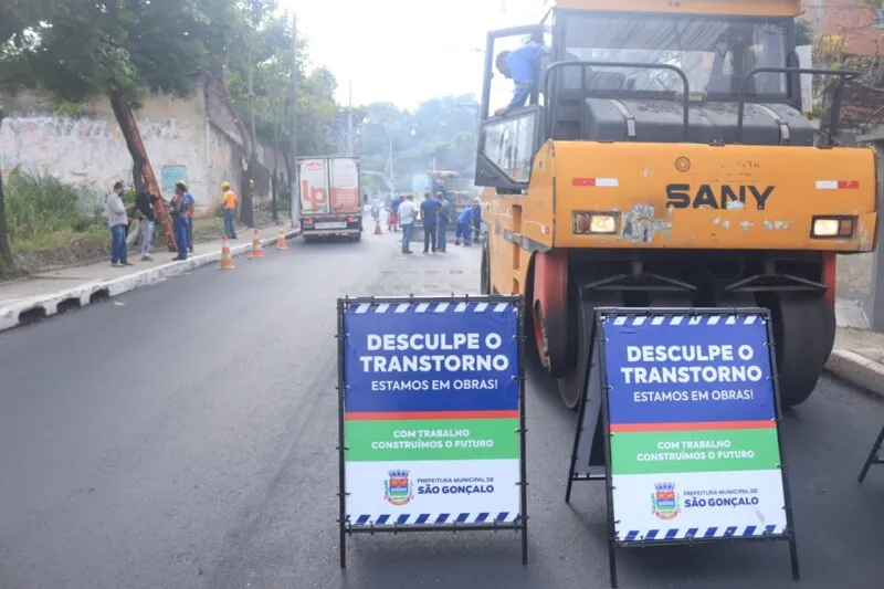 Intervenções urbanas estão sendo realizadas em diferentes pontos de São Gonçalo