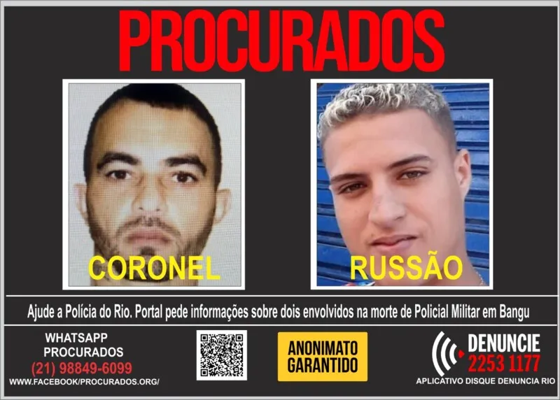 'Coronel' e 'Russão' são procurrados  