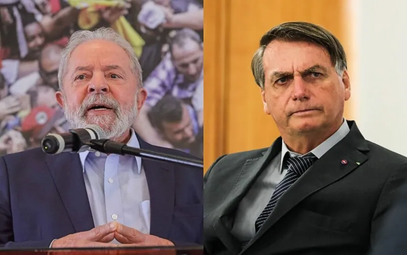 Diferença entre Lula e Bolsonaro diminuiu 8 pontos percentuais