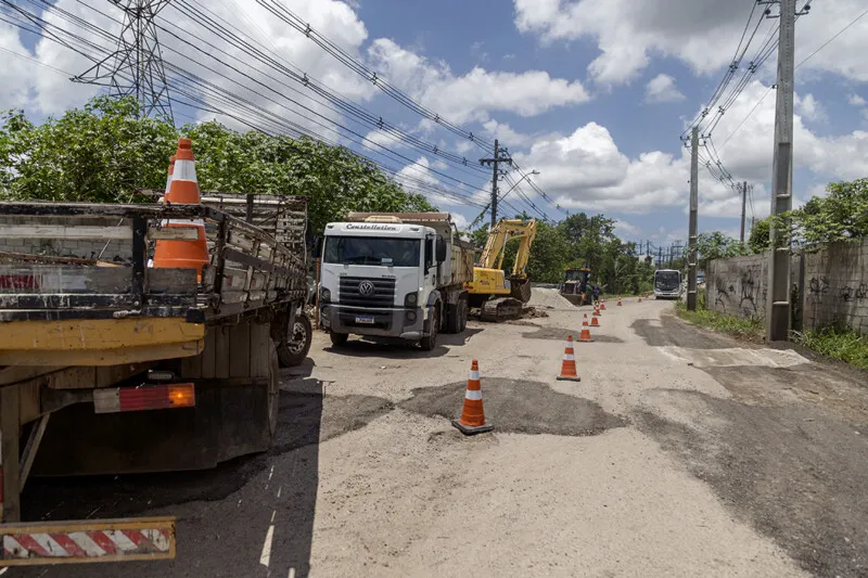 Obras de infraestrutura em Guaxindiba