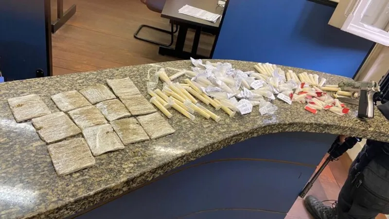 Material foi apreendido durante a ação