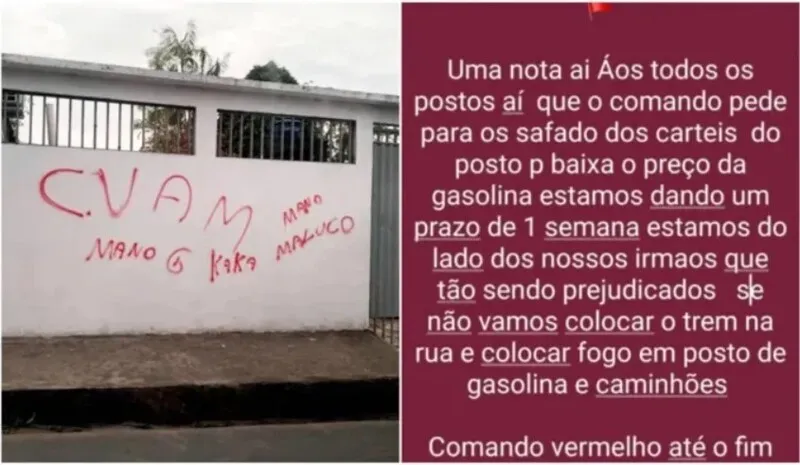 Mensagem foi divulgada nas redes sociais
