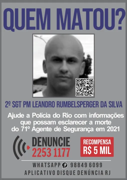 2º Sargento da PM foi morto no último sábado (20) no Complexo do Salgueiro, em SG