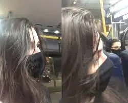 Jovem gravou a situação e publicou vídeo nas redes sociais
