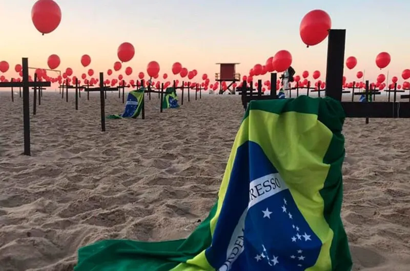Brasil é o terceiro país com a maior média diária de mortes de Covid-19
