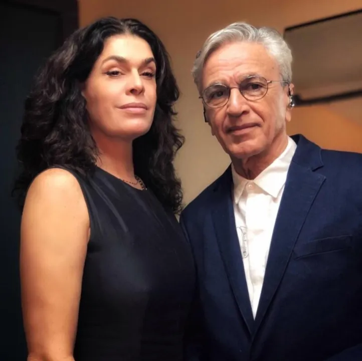 Paula Lavigne e Caetano Veloso