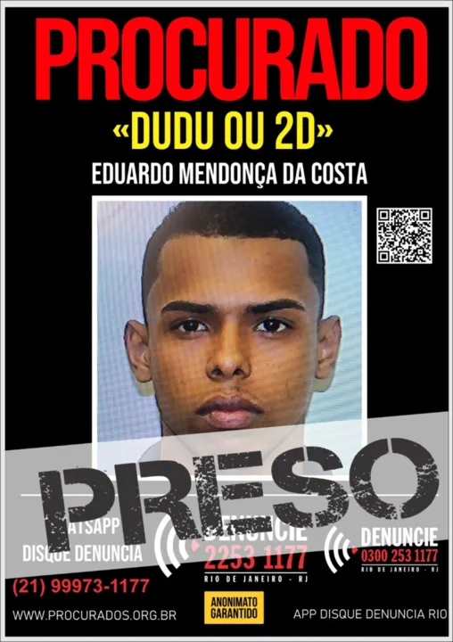 'Dudu' foi preso em Vigário Geral