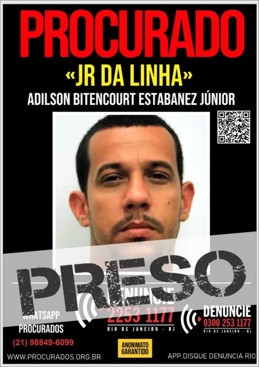 "JR da Linha" era procurado por provável envolvimento com tráfico na comunidade da Linha, em São Gonçalo