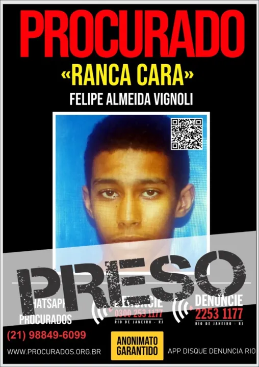 'Ranca Cara' foi preso nessa segunda-feira (11)