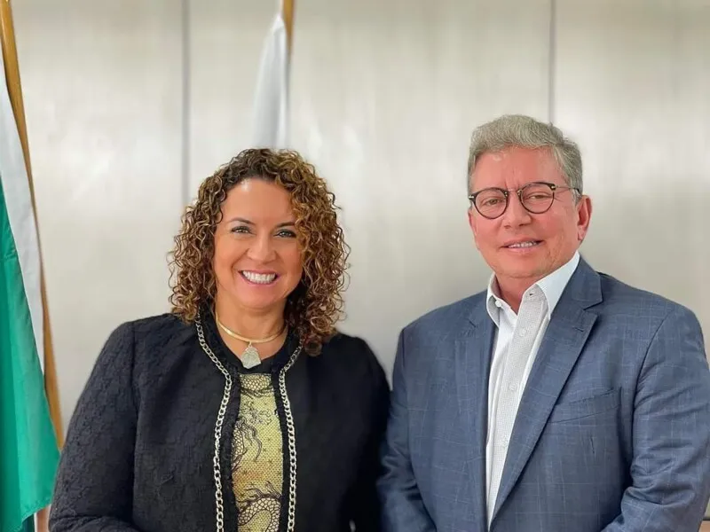 Deputada Zeidan e secretário André Luiz Nahass