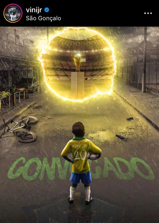 Ilustração compartilhada pelo atacante