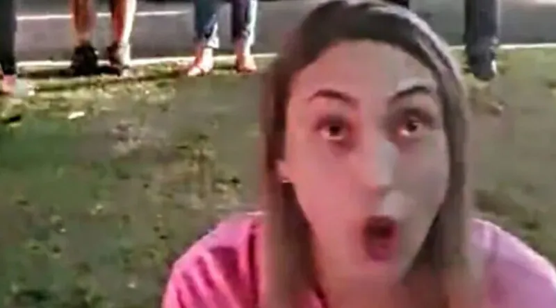 A mulher se recusou a fazer o teste do bafômetro