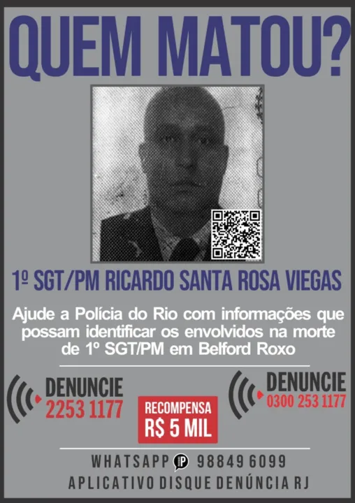 A carteira funcional do policial foi encontrada junto ao corpo