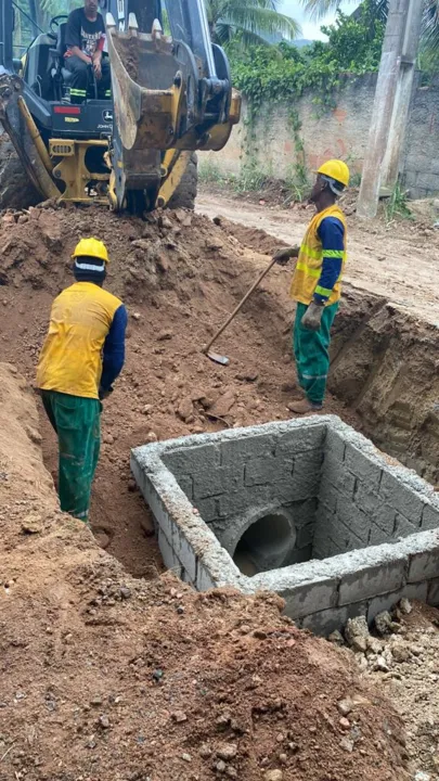 No Guararapes, as obras de drenagem pluvial visam evitar os históricos alagamentos nos períodos de fortes chuvas