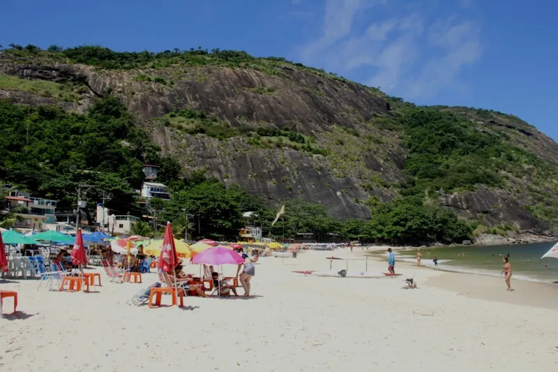 Sol forte é o que todo vendedor de praia espera