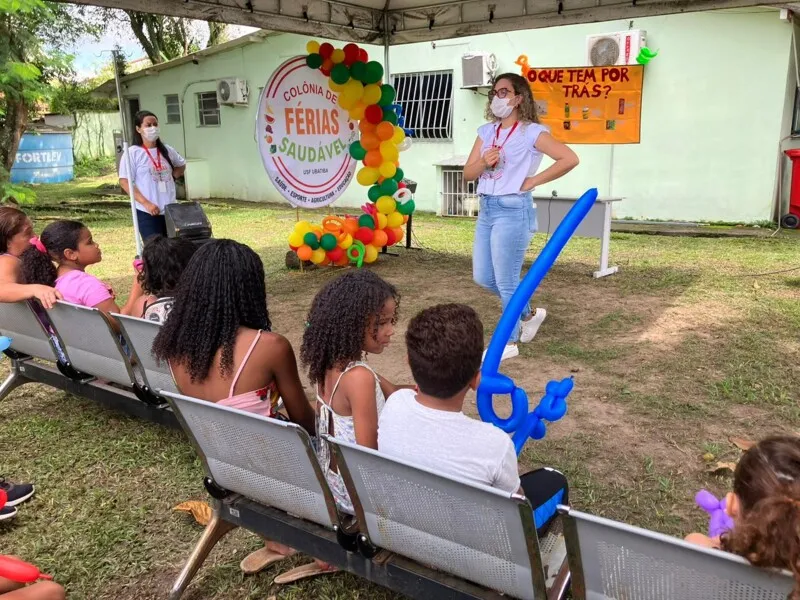 O primeiro dia da colônia de férias reuniu cerca de 40 pessoas, tendo como foco a segurança alimentar e nutricional