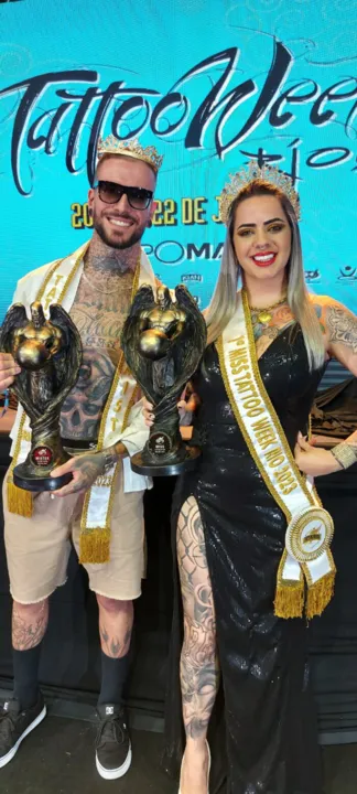 Marcos Rocha, 27 anos, e Pamela Paiva, 25 anos, foram os ganhadores do concurso