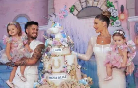 Virginia Fonseca e Zé Felipe realizam festão para comemorar o aniversário da filha mais velha, Maria Alice