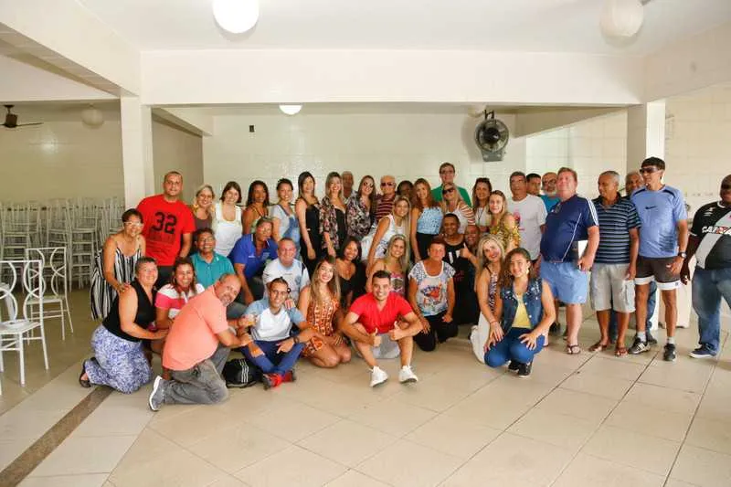 Evento de fim de ano ocorreu num salão de festas, na Trindade